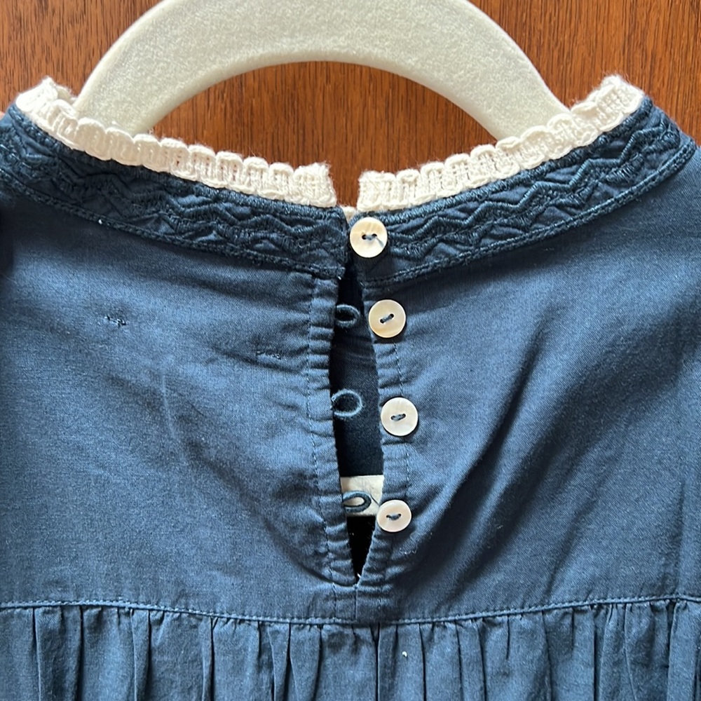 NWT Bohme Mock Neck Lace Trim Dress (long sleeve) Size S - Picture 10 of 14